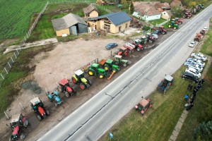 Početak protesta poljoprivrednika na Žedničkom putu