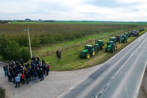Početak protesta poljoprivrednika na Žedničkom putu