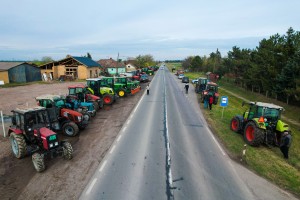 Početak protesta poljoprivrednika na Žedničkom putu