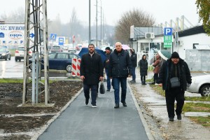 Obilazak završnih radova na novoizgrađenoj biciklističkoj stazi koja povezuje centar i Industrijsku zonu