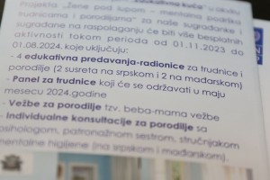 Predstavljanje projekta "Žene pod lupom - mentalna podrška trudnicama i porodiljama"