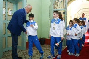 Prijem kod gradonačelnika Bakića za karatiste Spartak-Enpija