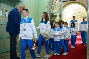 Prijem kod gradonačelnika Bakića za karatiste Spartak-Enpija