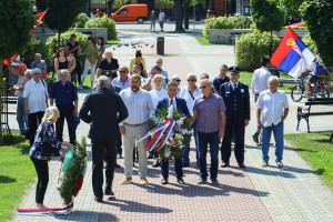 Obeležavanje Dana borca na Spomeniku žrtava fašizma
