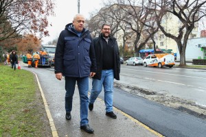 Gradonačelnik obišao završne radove na rekostrukcji biciklističke staze na Segedinskom putu