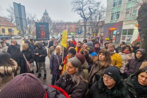 Protest ispred gimnazije