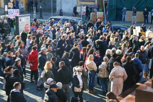 Protest u centru Subotice (24. januar 2025.)