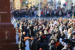 Protest u centru Subotice (24. januar 2025.)