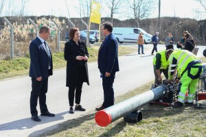 Obilazak radova na proširenju vodovodne mreže u naselju Zorka