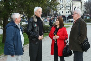 Dušan Maravić - polaganje venaca na Olimpijsku česmu