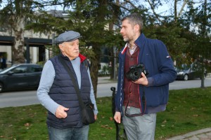 Dušan Maravić - polaganje venaca na Olimpijsku česmu