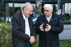 Dušan Maravić - polaganje venaca na Olimpijsku česmu