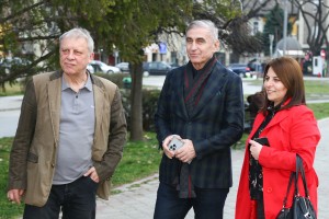 Dušan Maravić - polaganje venaca na Olimpijsku česmu