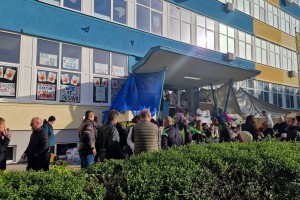 Studenti VTŠ u blokadi - protest ispred obrazovne ustanove