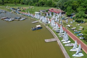 Prvi maj (pre podne) uz obalu palićkog jezera - iz ptičje perspektive