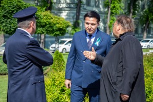 Polaganje venaca na Spomenik žrtvama fašizma