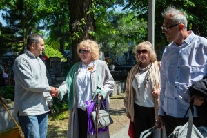 Polaganje venaca na Spomen-kompleks Palim crvenoarmejcima u Dudovoj šumi