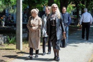 Polaganje venaca na Spomen-kompleks Palim crvenoarmejcima u Dudovoj šumi