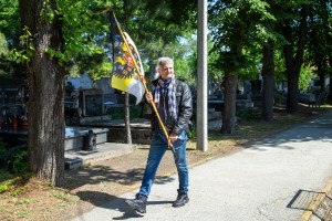 Polaganje venaca na Spomen-kompleks Palim crvenoarmejcima u Dudovoj šumi