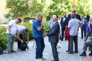 Polaganje venaca povodom godišnjice deportacije Jevreja u koncentracione logore širom Evrope.