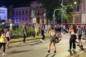 Blokada raskrsnice kod hotela Patria