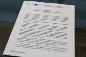 Potpisivanje Ugovora o izvođenju radova u okviru projekta "Opti-bike 3"