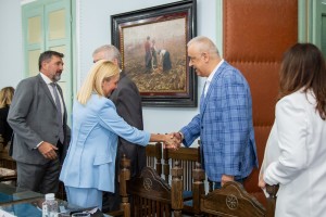 Prijem gradonačelnika Bakića za ministra Dema Berišu