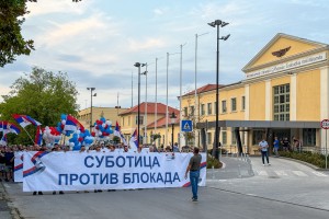 Protest "Subotica protiv blokada"