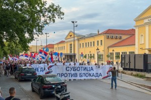 Protest "Subotica protiv blokada"