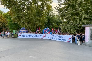 Protest "Subotica protiv blokada"