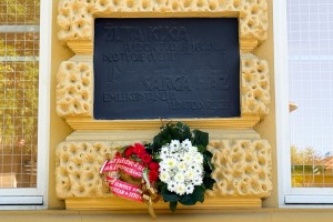 Polaganje venca na spomen ploči žrtvama fašističkog terora u Žutoj kući