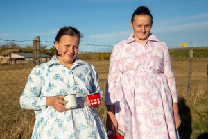 Tradicionalno sejanja stare sorte žita bankut na salašu porodice Babičković