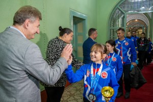 Prijem za takmičare i trenere Spartak Enpija nakon značajnog uspeha na Svetskom prvenstvu u karateu