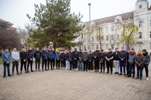 Pomen i polaganje venaca na spomenik palim junacima u oslobodilačkim ratovima 1912-1918