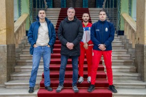 Prijem za prvake Srbije u boksu i prvaka sveta u bodi bildingu