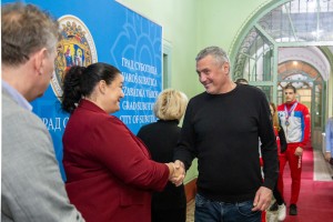 Prijem za prvake Srbije u boksu i prvaka sveta u bodi bildingu