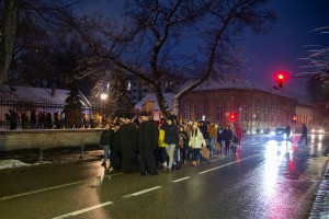 Obeležavanje Badnjeg dana - paljenje badnjaka na Trgu