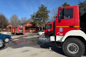 Zgarište restorana "Mala gostiona" nakon požara