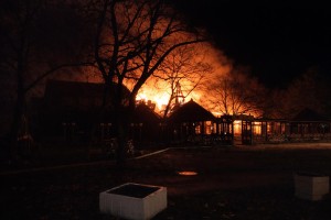 Zgarište restorana "Mala gostiona" nakon požara