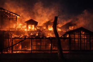 Zgarište restorana "Mala gostiona" nakon požara