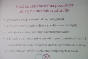 Najava Međunarodnog dana fizičke aktivnosti