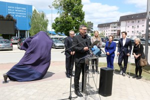 Otkrivanje skulpture Jovana Mikića Spartaka