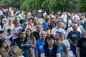 Doček košarkaša Spartaka na Trgu i proslava titule šampiona Srbije