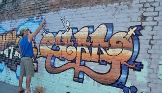 Grafiti kod željezničkog mosta