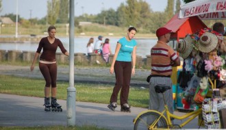 Palić, obasjan poslednjim sunčevim zracima