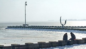 Ledom okovano jezero Palić