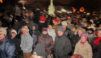 Doček Nove 2009. godine na trgu