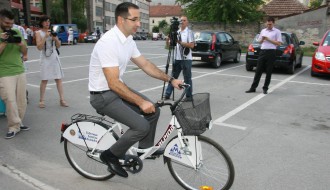 Gradonačelnik 100-ti korisnik "Su Bike" sistema