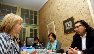 Miloš Nikolić u obilasku Likovnog susreta