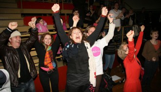 Subotičani dočekali pobedu Mirne Radulović u Prvom glasu Srbije